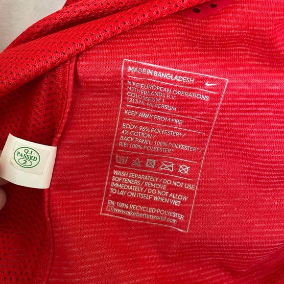 Nike Dri-Fit Ladies England Shirt - Red - Size S - Picture 8 of 9